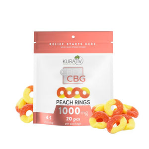 CBD : CBG 1000mg Peach Gummies - Phytorite