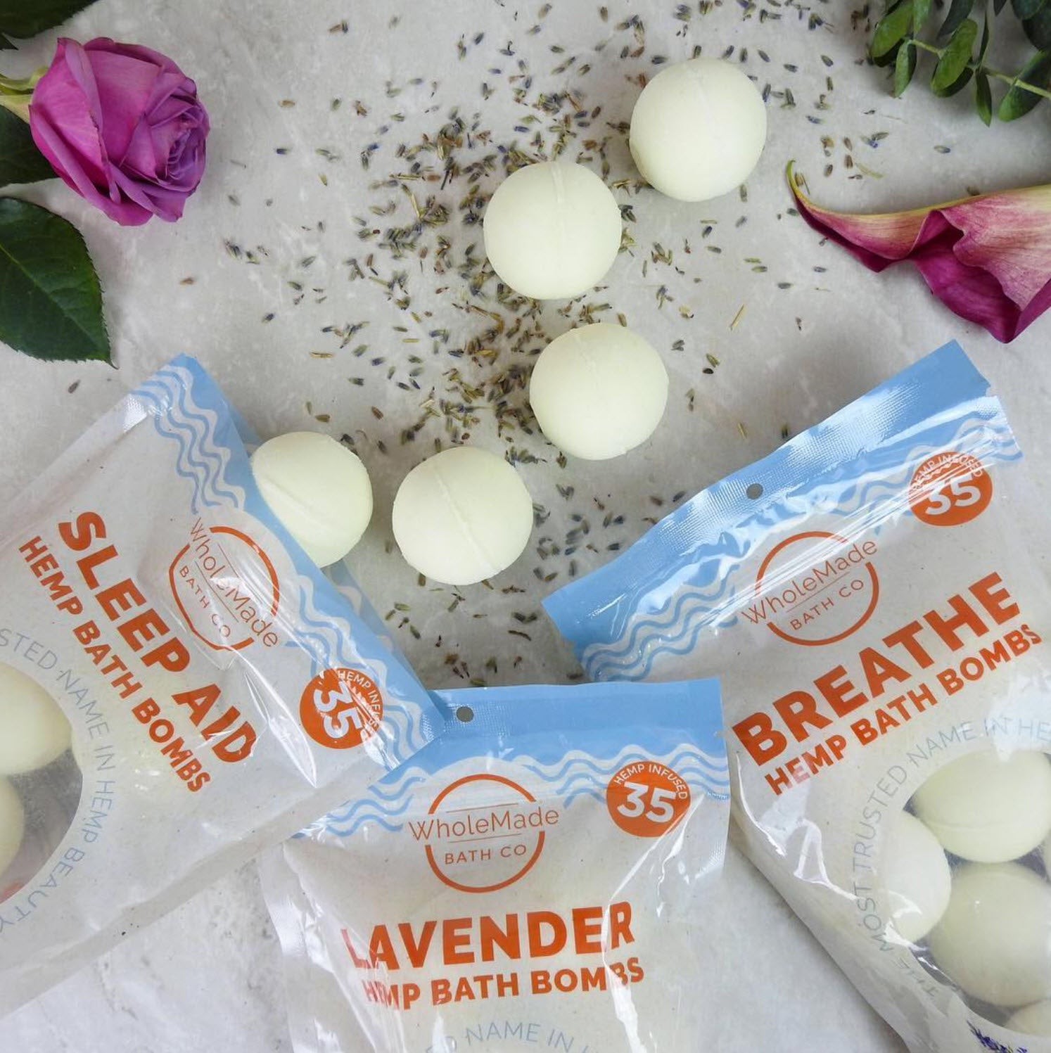 WholeMade Bag of Bath Bombs 8 Count - PhytoRite.com