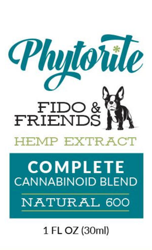 Fido and Friends 600 - Full Spectrum Hemp Oil for Pets - Monthly Membership - Phytorite