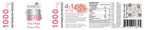 CBD : CBG 1000mgWatermelon Gummies label - Monthly Membership - Phytorite